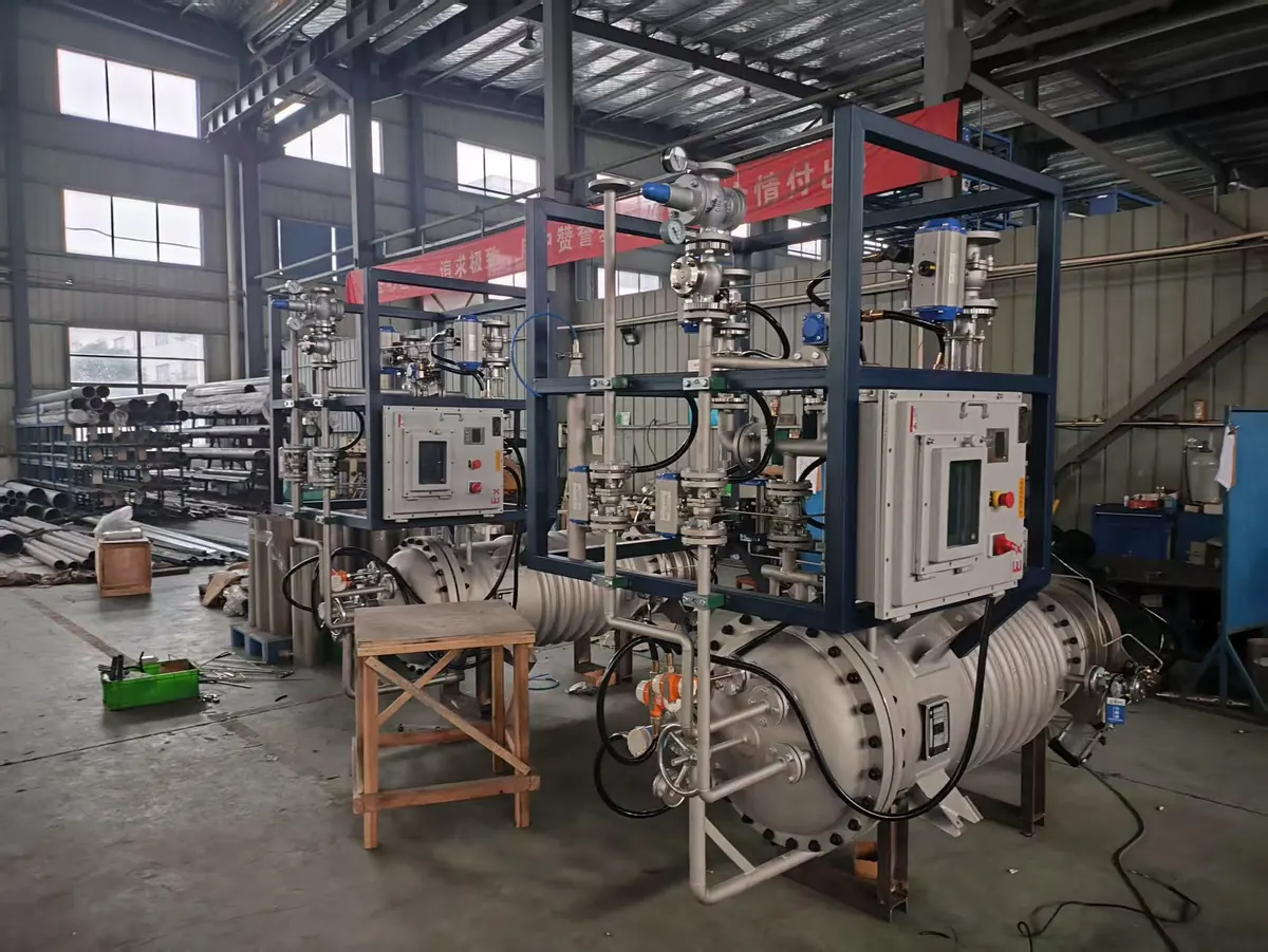 Automated horizontal candle filtration process skid