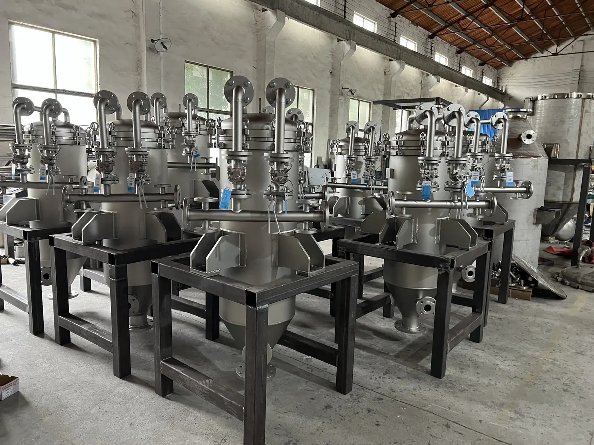 JINLV vertical candle filter vessels in workshop production
